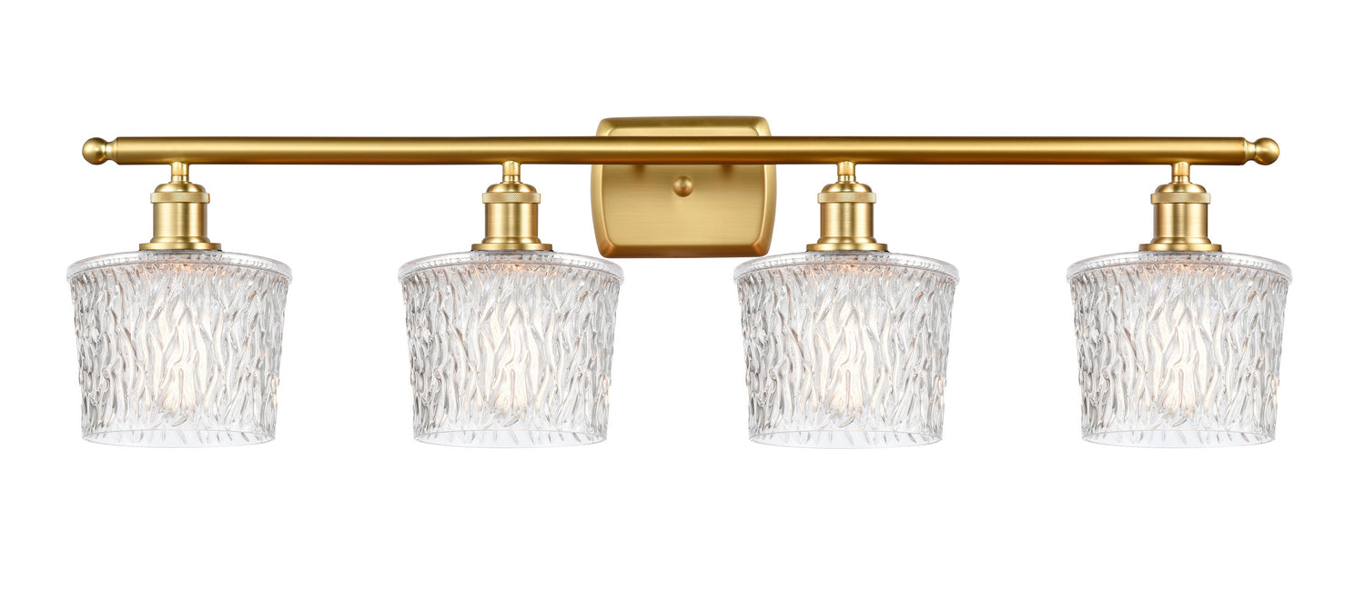 Innovations 516-4W-SG-G402 Four Light Bath Vanity, Satin Gold