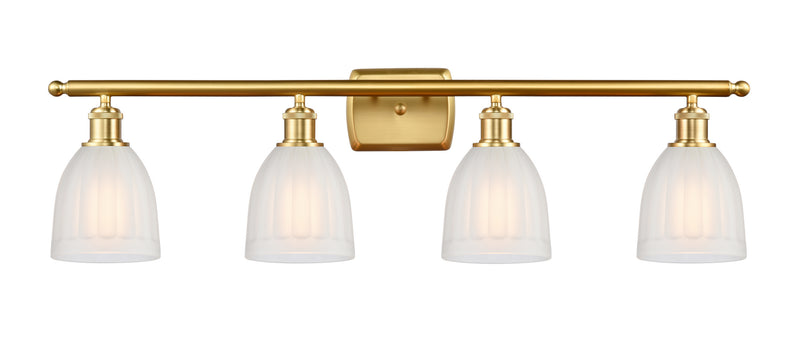 Innovations 516-4W-SG-G441 Four Light Bath Vanity, Satin Gold