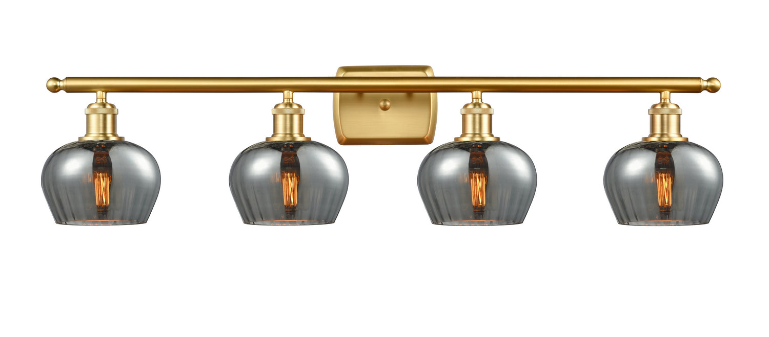 Innovations 516-4W-SG-G93 Four Light Bath Vanity, Satin Gold