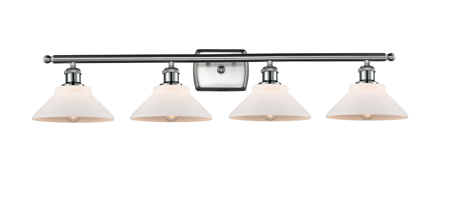 Innovations 516-4W-SN-G131 Four Light Bath Vanity, Brushed Satin Nickel