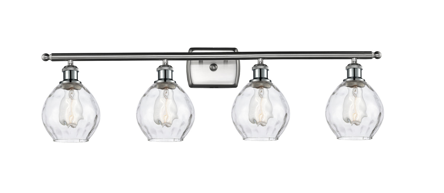 Innovations 516-4W-SN-G362 Four Light Bath Vanity, Brushed Satin Nickel
