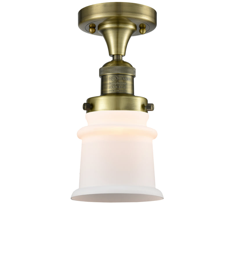 Innovations 517-1CH-AB-G181S-LED LED Semi-Flush Mount, Antique Brass