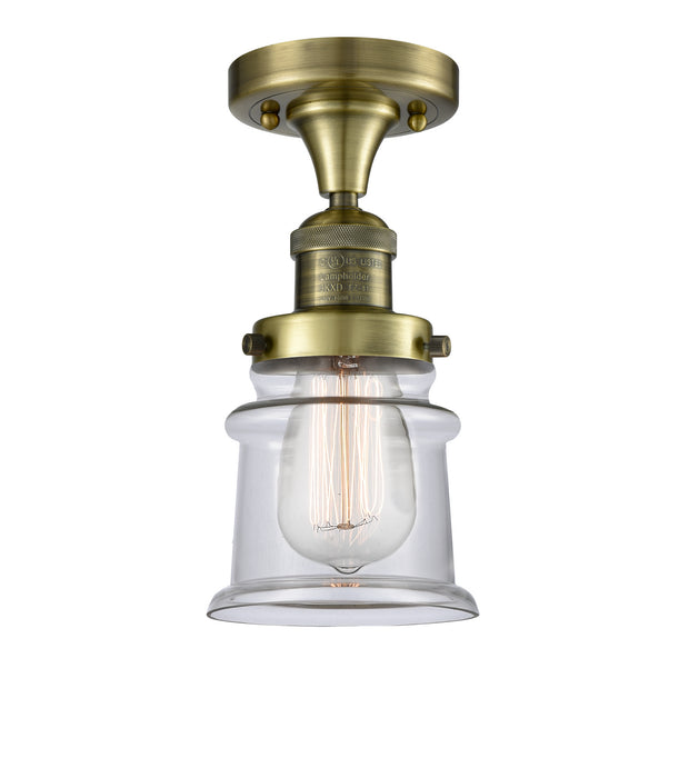 Innovations 517-1CH-AB-G182S-LED LED Semi-Flush Mount, Antique Brass