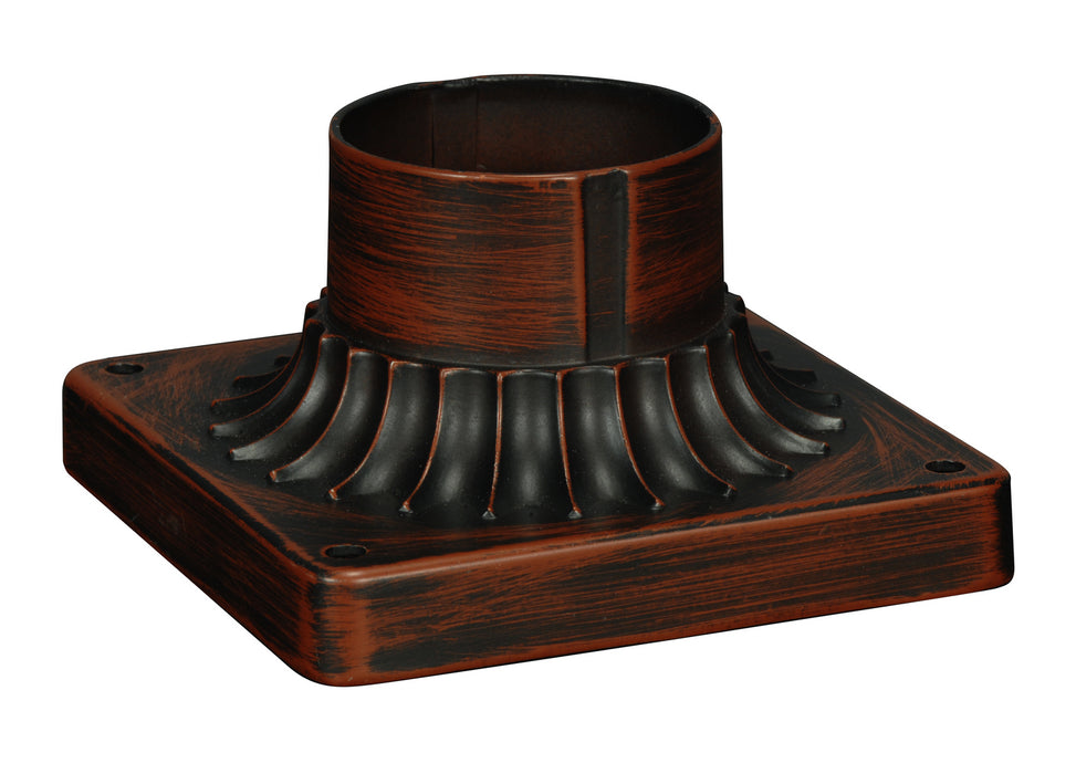 Nuvo Lighting 25-4908 Post Base, Rustic Bronze