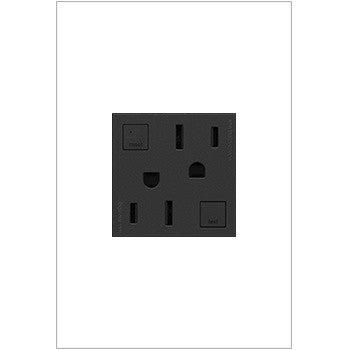 Legrand AGFTR2152G4 Duplex Self-Test GFCI Receptacles, Graphite