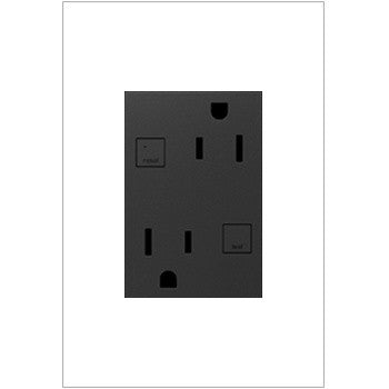 Legrand AGFTR2153G4 Duplex Self-Test GFCI Receptacles, Graphite