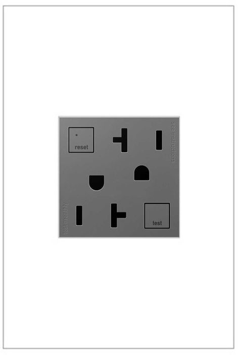 Legrand AGFTR2202M4 Duplex Self-Test GFCI Receptacles, Magnesium