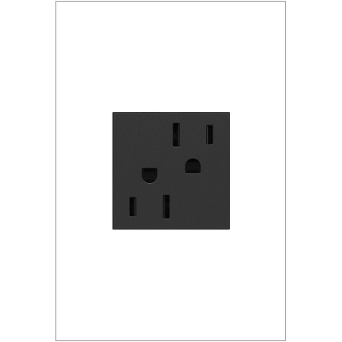 Legrand ARTR152G4 Tamper-Resistant Outlet, Graphite