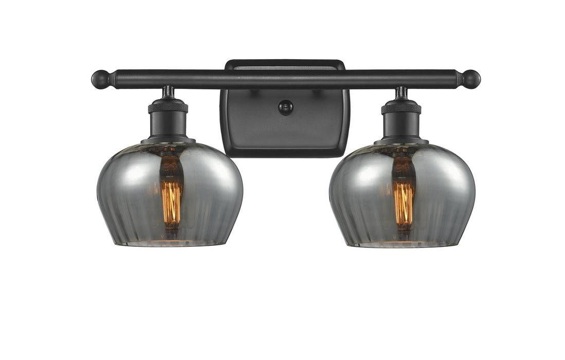 Innovations 516-2W-BK-G93 Two Light Bath Vanity, Matte Black