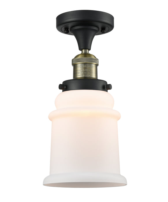 Innovations 517-1CH-BAB-G181 One Light Semi-Flush Mount, Black Antique Brass