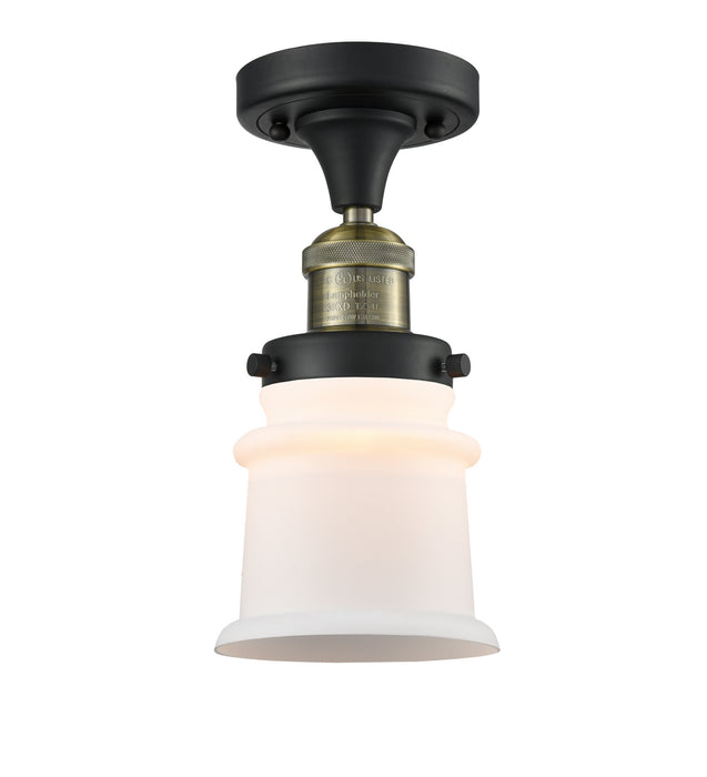 Innovations 517-1CH-BAB-G181S One Light Semi-Flush Mount, Black Antique Brass