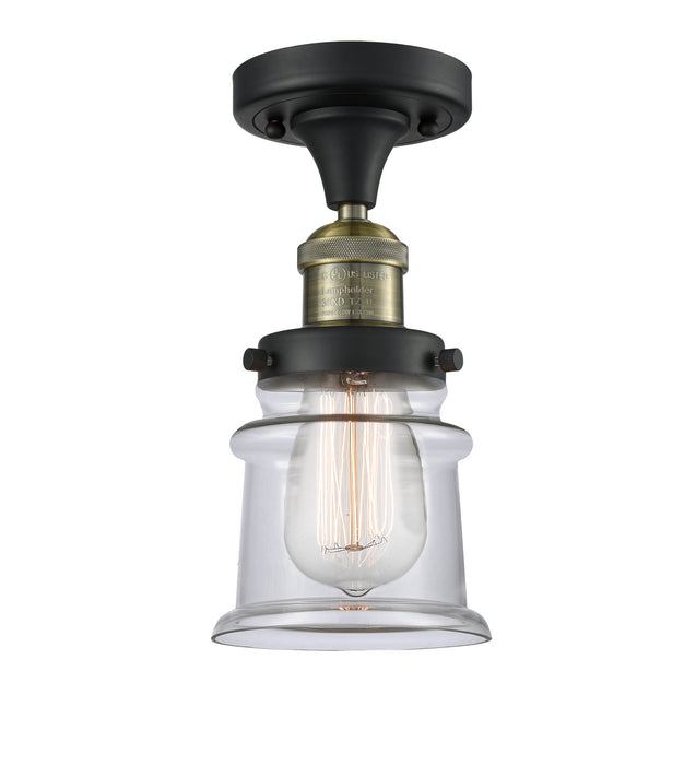 Innovations 517-1CH-BAB-G182S-LED LED Semi-Flush Mount, Black Antique Brass
