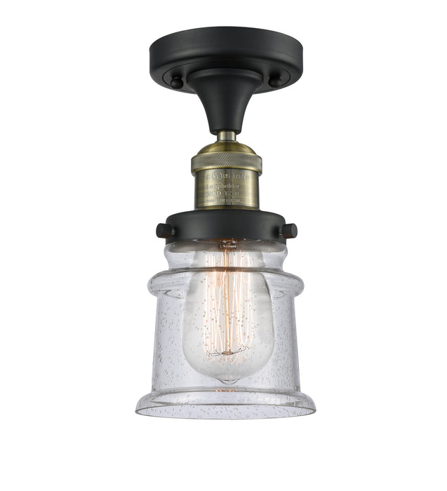 Innovations 517-1CH-BAB-G184S-LED LED Semi-Flush Mount, Black Antique Brass