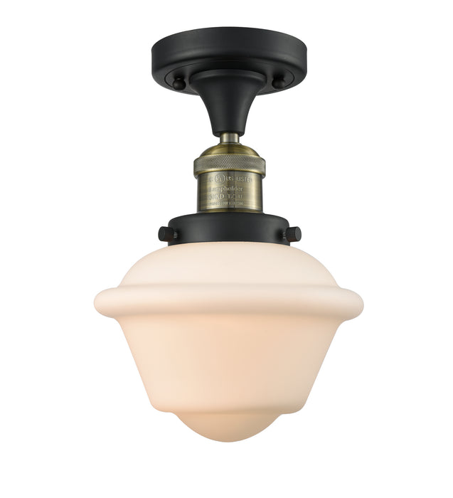 Innovations 517-1CH-BAB-G531-LED LED Semi-Flush Mount, Black Antique Brass