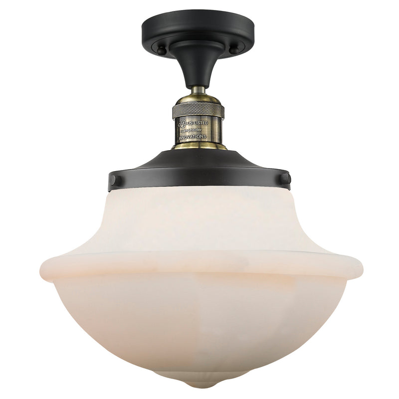 Innovations 517-1CH-BAB-G541-LED LED Semi-Flush Mount, Black Antique Brass