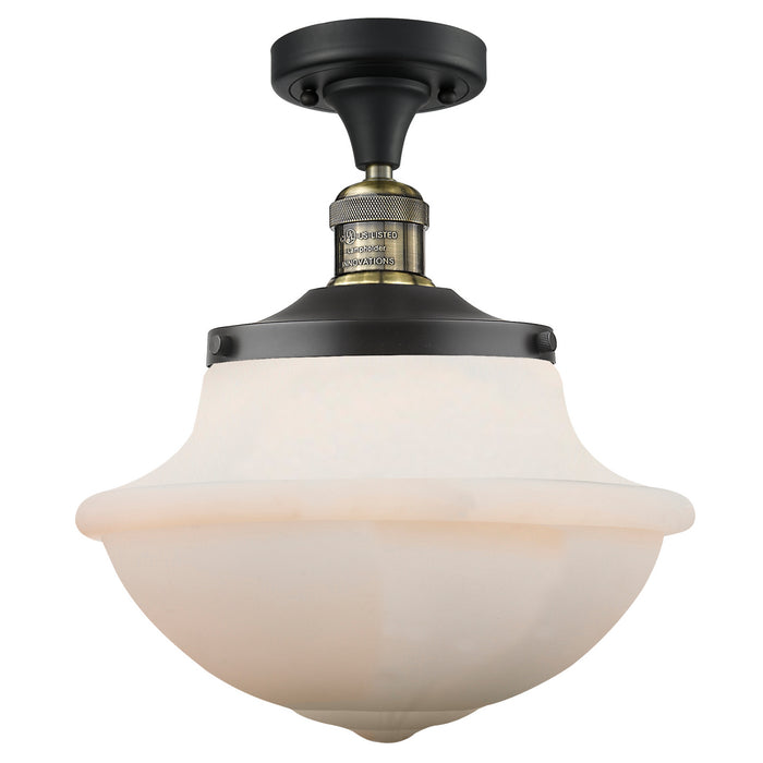 Innovations 517-1CH-BAB-G541-LED LED Semi-Flush Mount, Black Antique Brass