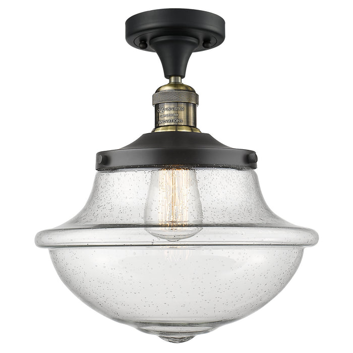 Innovations 517-1CH-BAB-G544-LED LED Semi-Flush Mount, Black Antique Brass