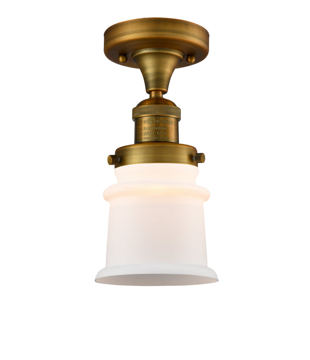 Innovations 517-1CH-BB-G181S-LED LED Semi-Flush Mount, Brushed Brass