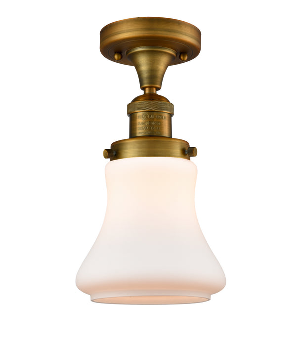 Innovations 517-1CH-BB-G191-LED LED Semi-Flush Mount, Brushed Brass