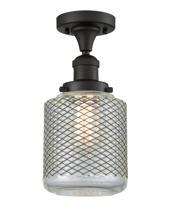 Innovations 517-1CH-OB-G262 One Light Semi-Flush Mount, Oil Rubbed Bronze