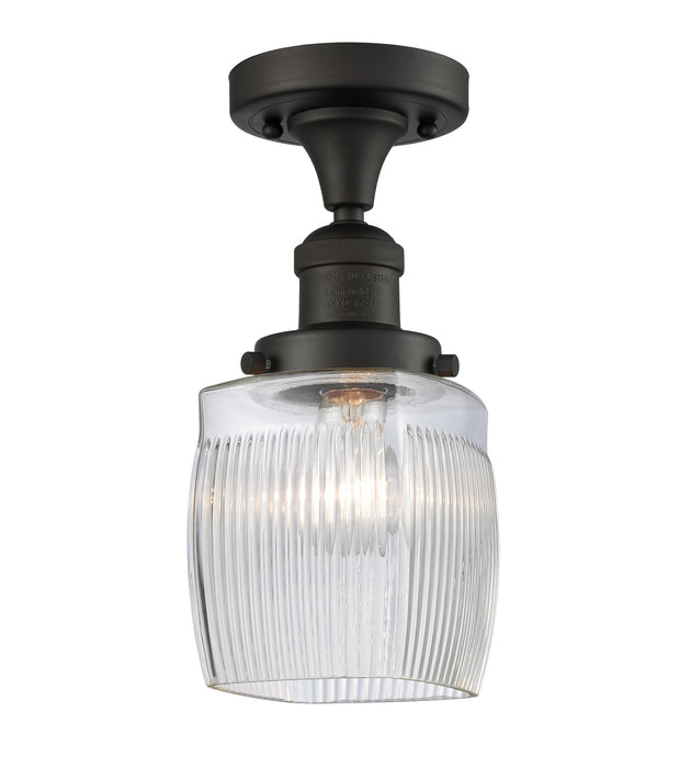 Innovations 517-1CH-OB-G302 One Light Semi-Flush Mount, Oil Rubbed Bronze
