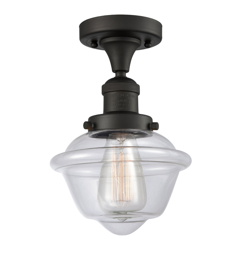 Innovations 517-1CH-OB-G532-LED LED Semi-Flush Mount, Oil Rubbed Bronze