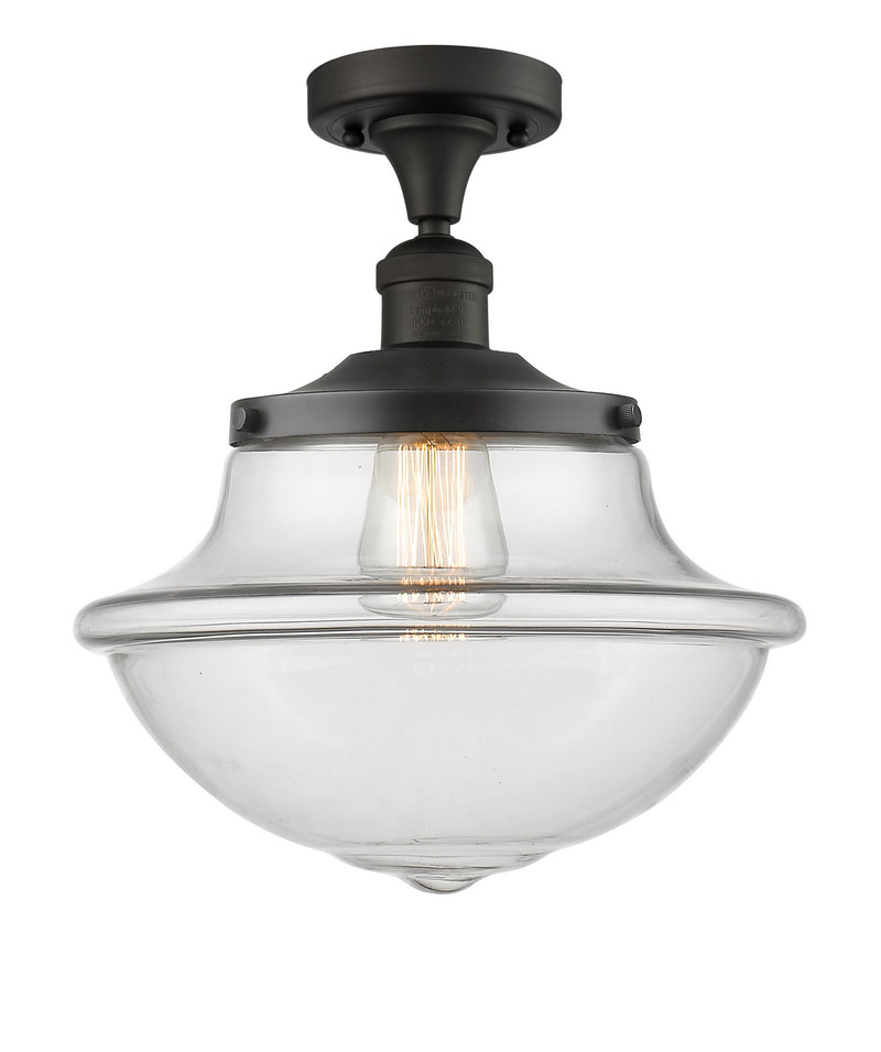 Innovations 517-1CH-OB-G542 One Light Semi-Flush Mount, Oil Rubbed Bronze