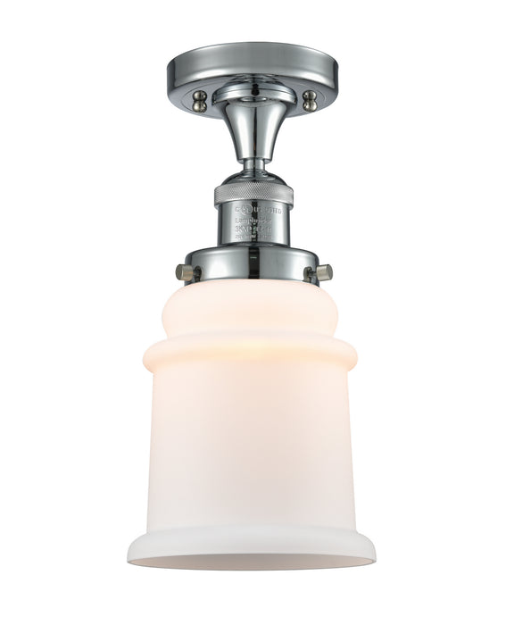 Innovations 517-1CH-PC-G181 One Light Semi-Flush Mount, Polished Chrome
