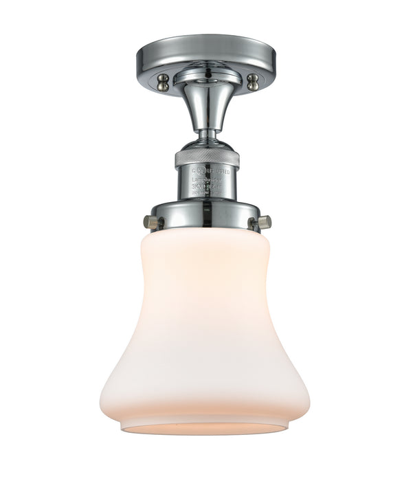 Innovations 517-1CH-PC-G191 One Light Semi-Flush Mount, Polished Chrome