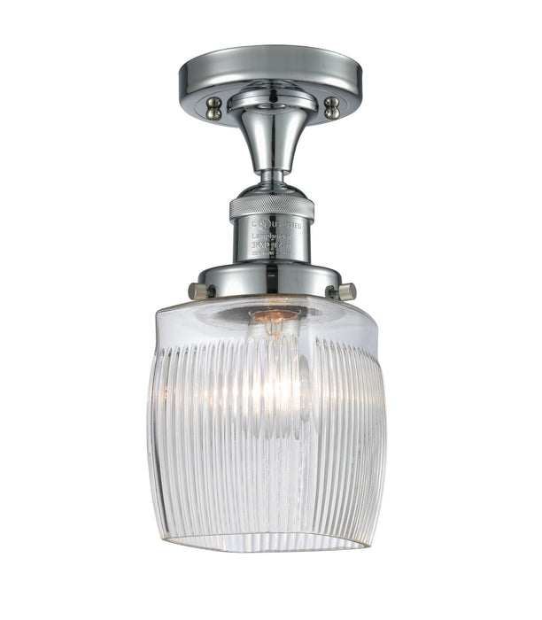Innovations 517-1CH-PC-G302-LED LED Semi-Flush Mount, Polished Chrome
