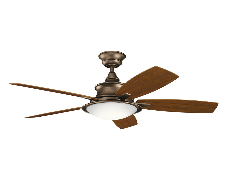 Kichler 310204WCP 52" Ceiling Fan, Weathered Copper Powder Coat
