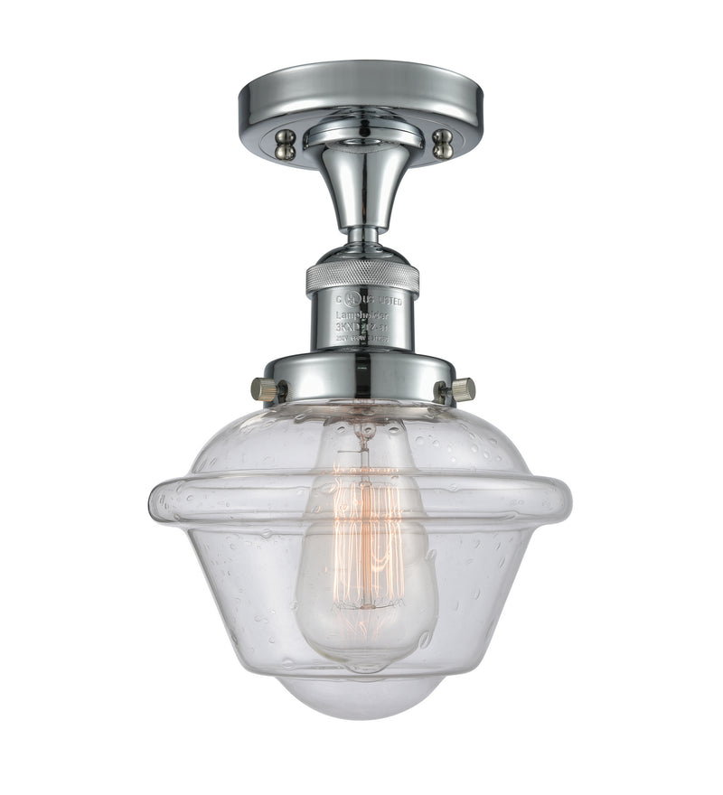 Innovations 517-1CH-PC-G534-LED LED Semi-Flush Mount, Polished Chrome