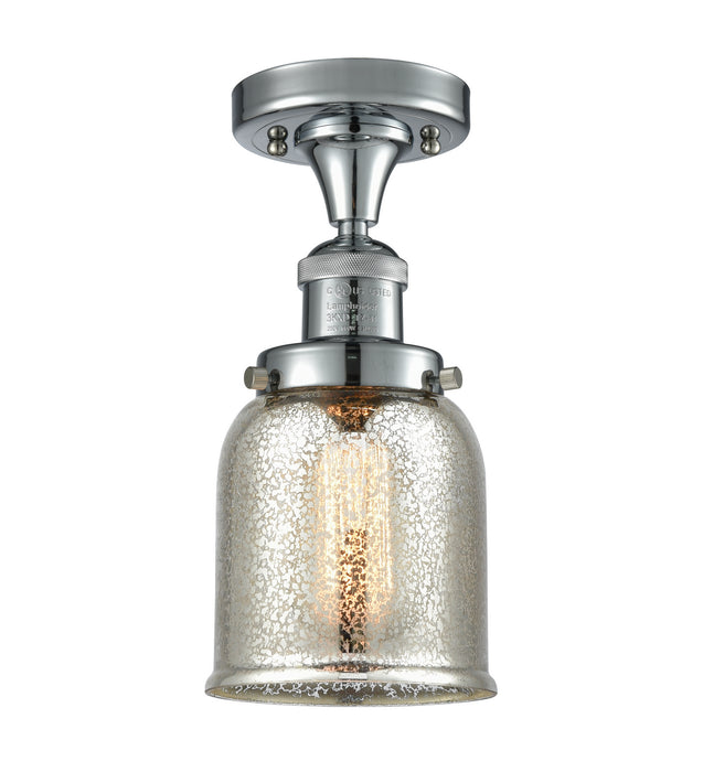 Innovations 517-1CH-PC-G58 One Light Semi-Flush Mount, Polished Chrome
