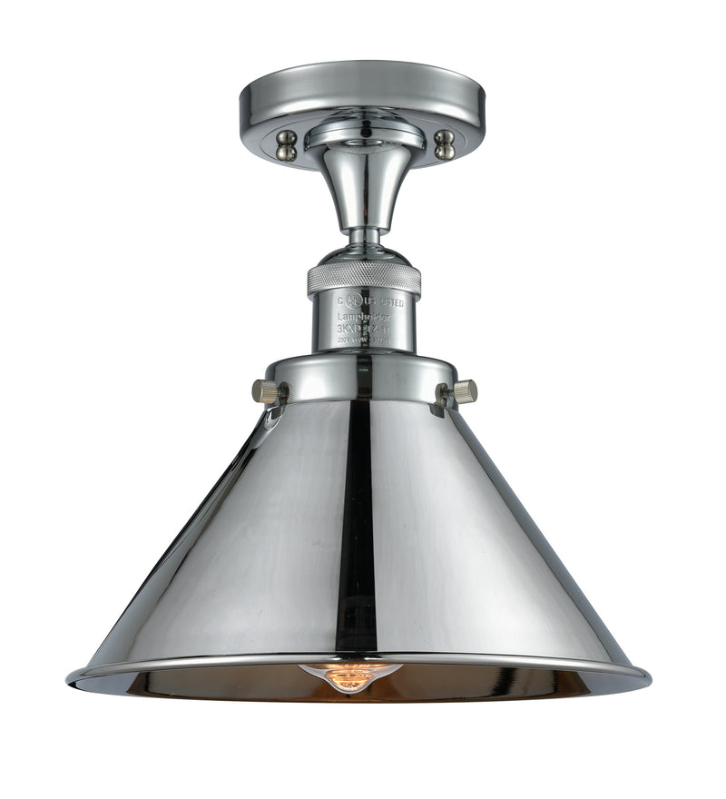 Innovations 517-1CH-PC-M10-PC One Light Semi-Flush Mount, Polished Chrome