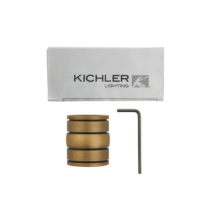 Kichler 337007NBR Decorative Coupler, Natural Brass