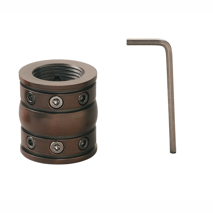 Kichler 337007TZP Decorative Coupler, Tannery Bronze Powder Coat