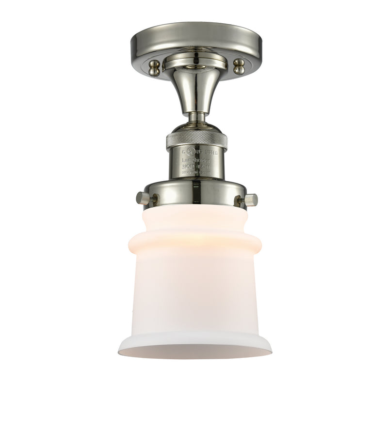 Innovations 517-1CH-PN-G181S One Light Semi-Flush Mount, Polished Nickel