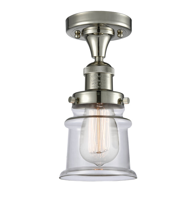 Innovations 517-1CH-PN-G182S One Light Semi-Flush Mount, Polished Nickel