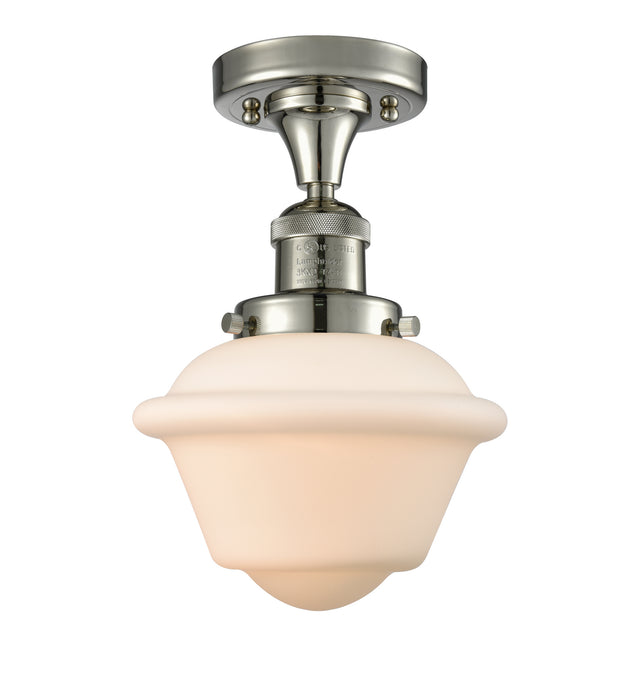 Innovations 517-1CH-PN-G531 One Light Semi-Flush Mount, Polished Nickel