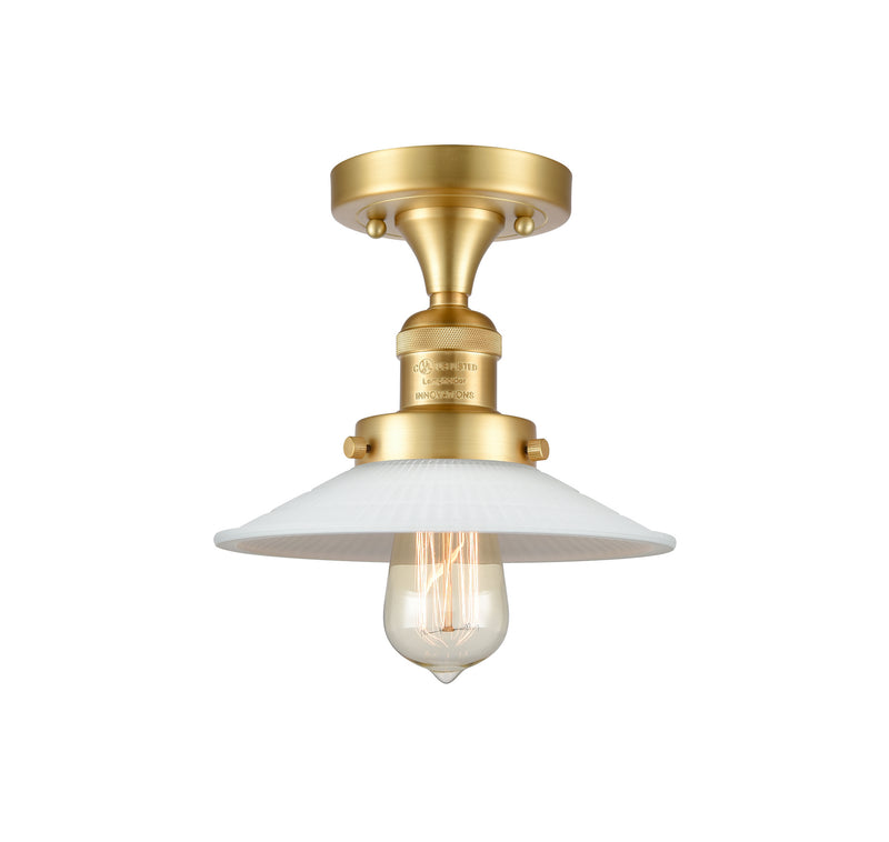Innovations 517-1CH-SG-G1 One Light Semi-Flush Mount, Satin Gold
