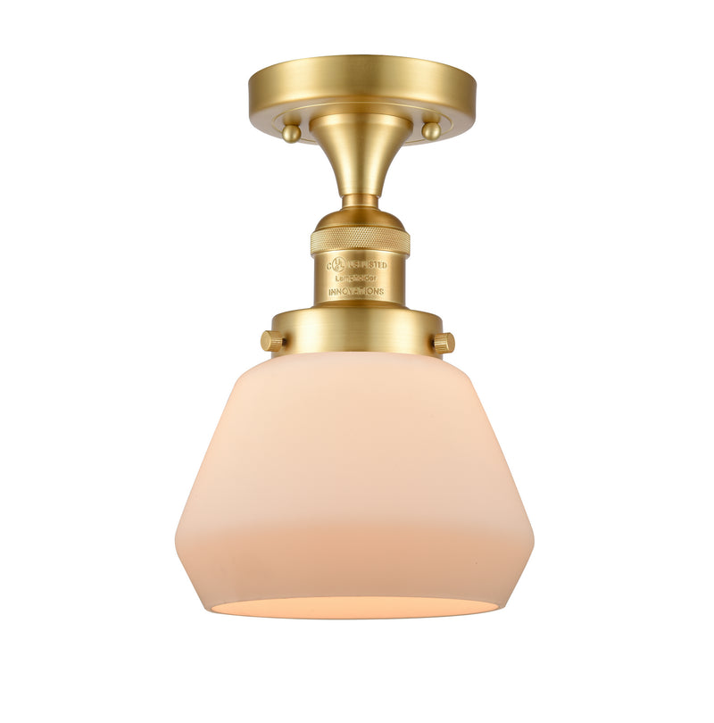 Innovations 517-1CH-SG-G171 One Light Semi-Flush Mount, Satin Gold