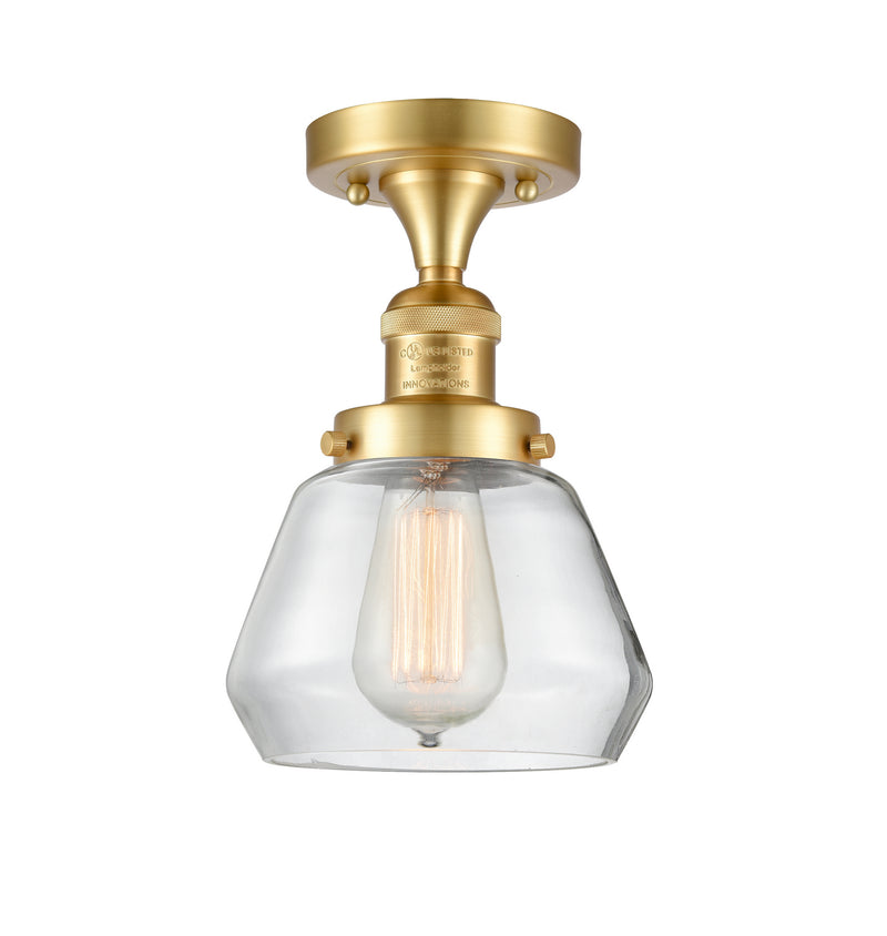 Innovations 517-1CH-SG-G172 One Light Semi-Flush Mount, Satin Gold