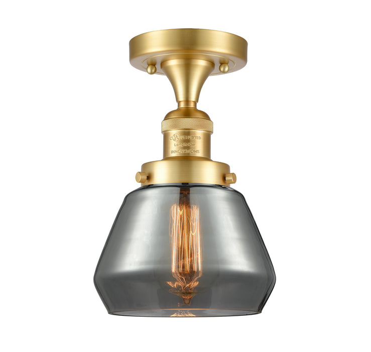 Innovations 517-1CH-SG-G173 One Light Semi-Flush Mount, Satin Gold