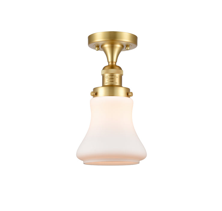 Innovations 517-1CH-SG-G191 One Light Semi-Flush Mount, Satin Gold