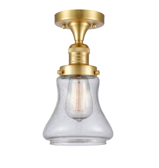Innovations 517-1CH-SG-G194 One Light Semi-Flush Mount, Satin Gold
