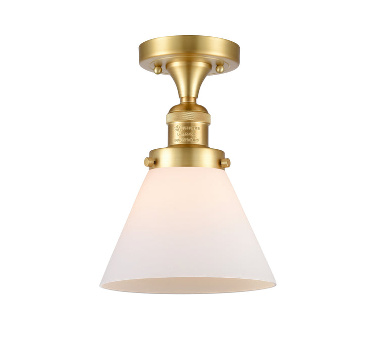 Innovations 517-1CH-SG-G41 One Light Semi-Flush Mount, Satin Gold