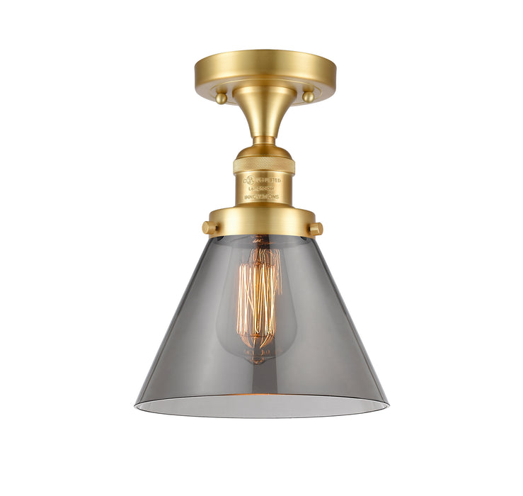 Innovations 517-1CH-SG-G43 One Light Semi-Flush Mount, Satin Gold