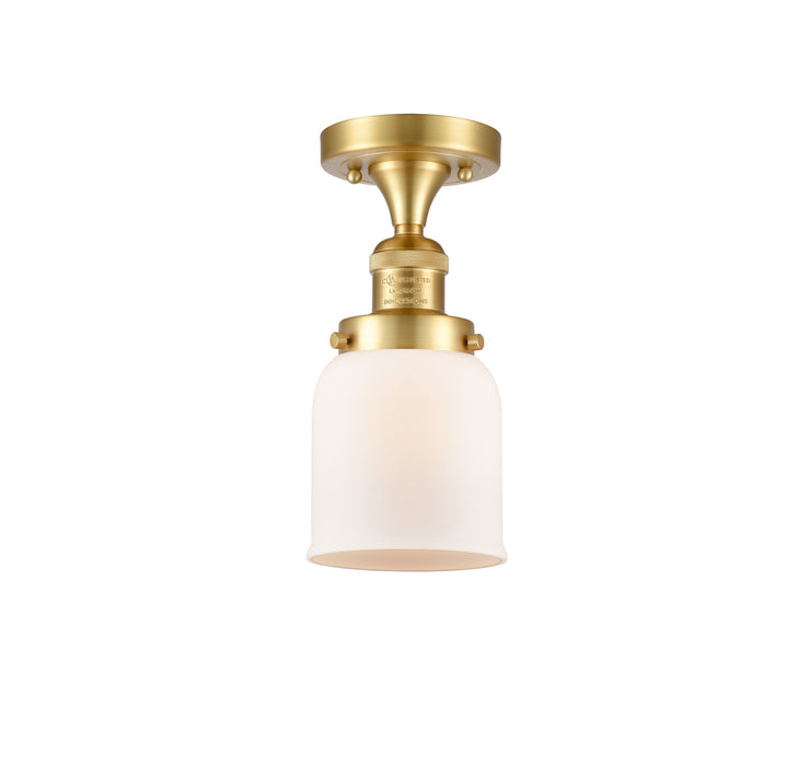 Innovations 517-1CH-SG-G51 One Light Semi-Flush Mount, Satin Gold