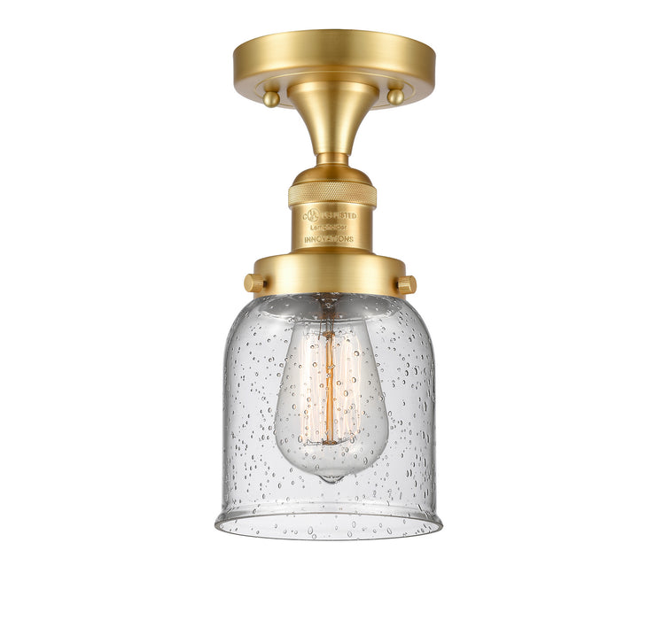 Innovations 517-1CH-SG-G54 One Light Semi-Flush Mount, Satin Gold