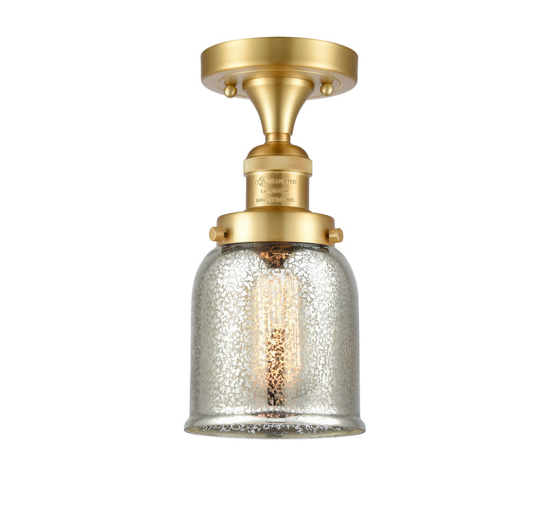 Innovations 517-1CH-SG-G58 One Light Semi-Flush Mount, Satin Gold